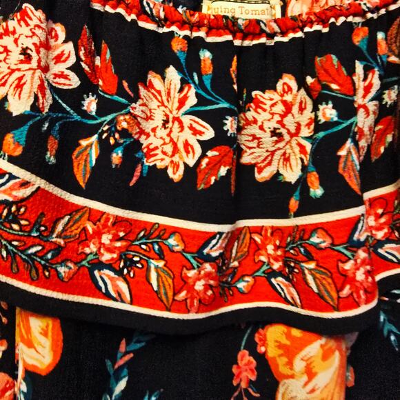 Flying Tomato rose floral off shoulder dress floral romance - Picture 4 of 7